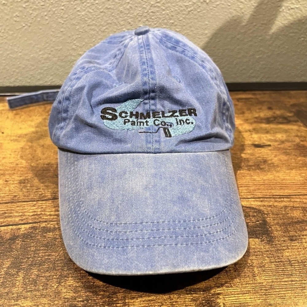 Schmelzer Paint Co. Inc. Adjustable Blue Painters Cap Baseball Hat Paint Company